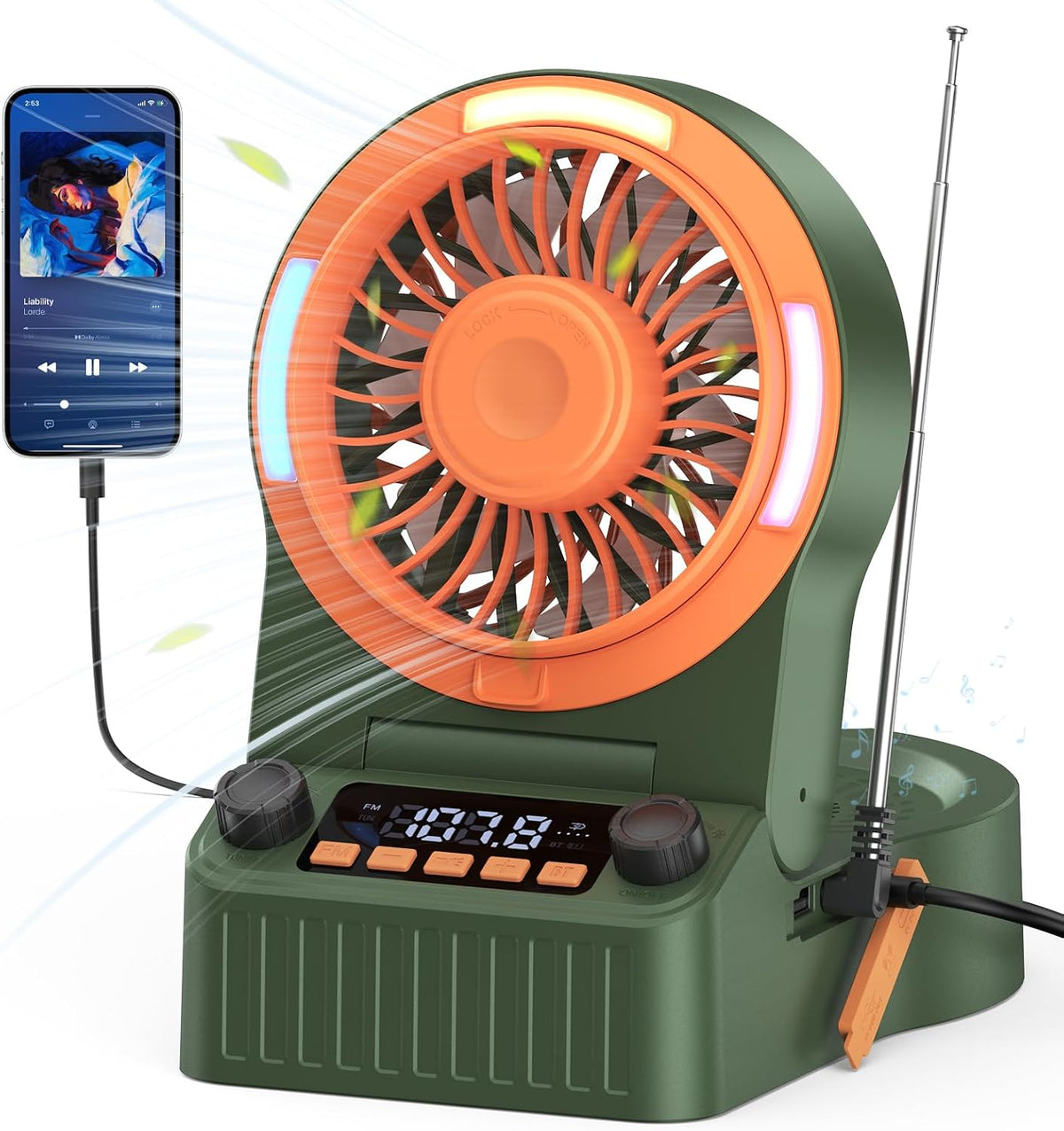 HZTzone Camping Fan