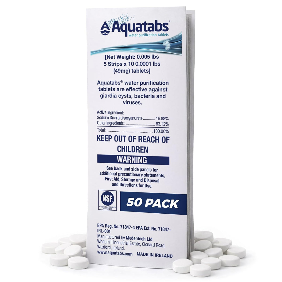 Aquatabs Water Purification Tablets