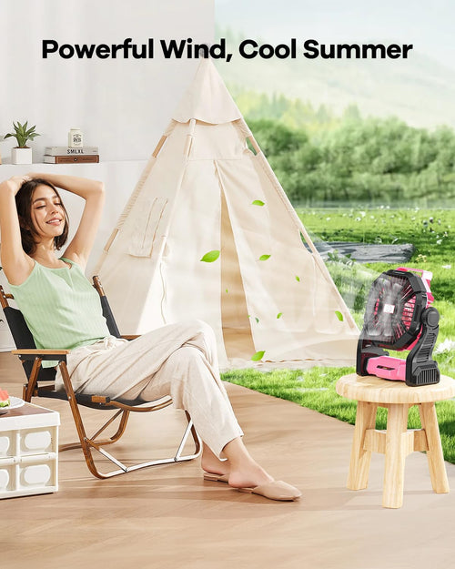 Art In Real Rechargeable Camping Fan