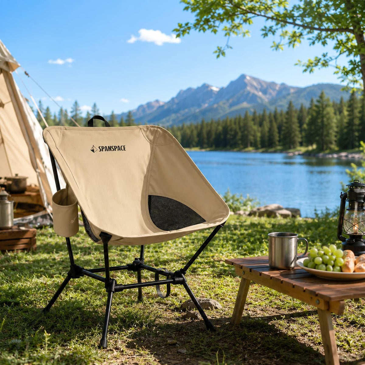 spanspace Aluminum Camping Chair